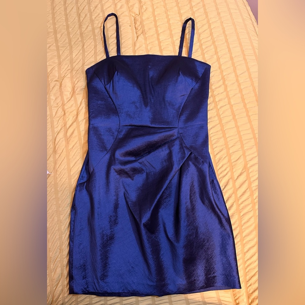Navy blue cocktail dress